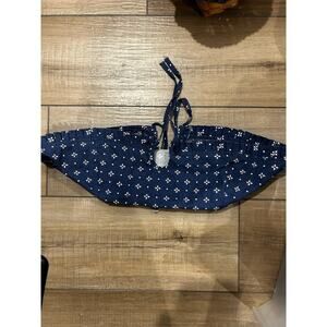 Longaberger Pie Basket Over Edge Liner CLASSIC BLUE Hard to find